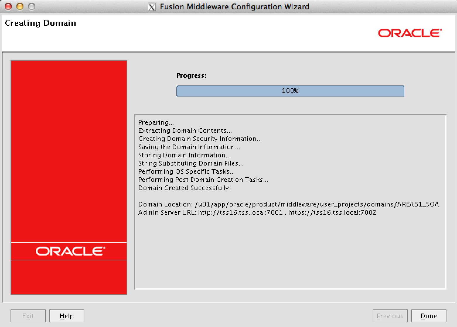Configuration Oracle SOA suite 11gR1 release 11.1.0.6